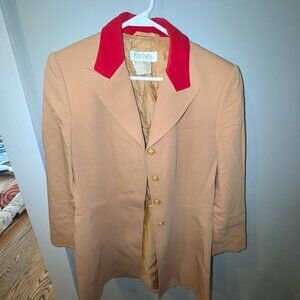 Vintage Escada Black Frock Coat Jacket Luxury Germany